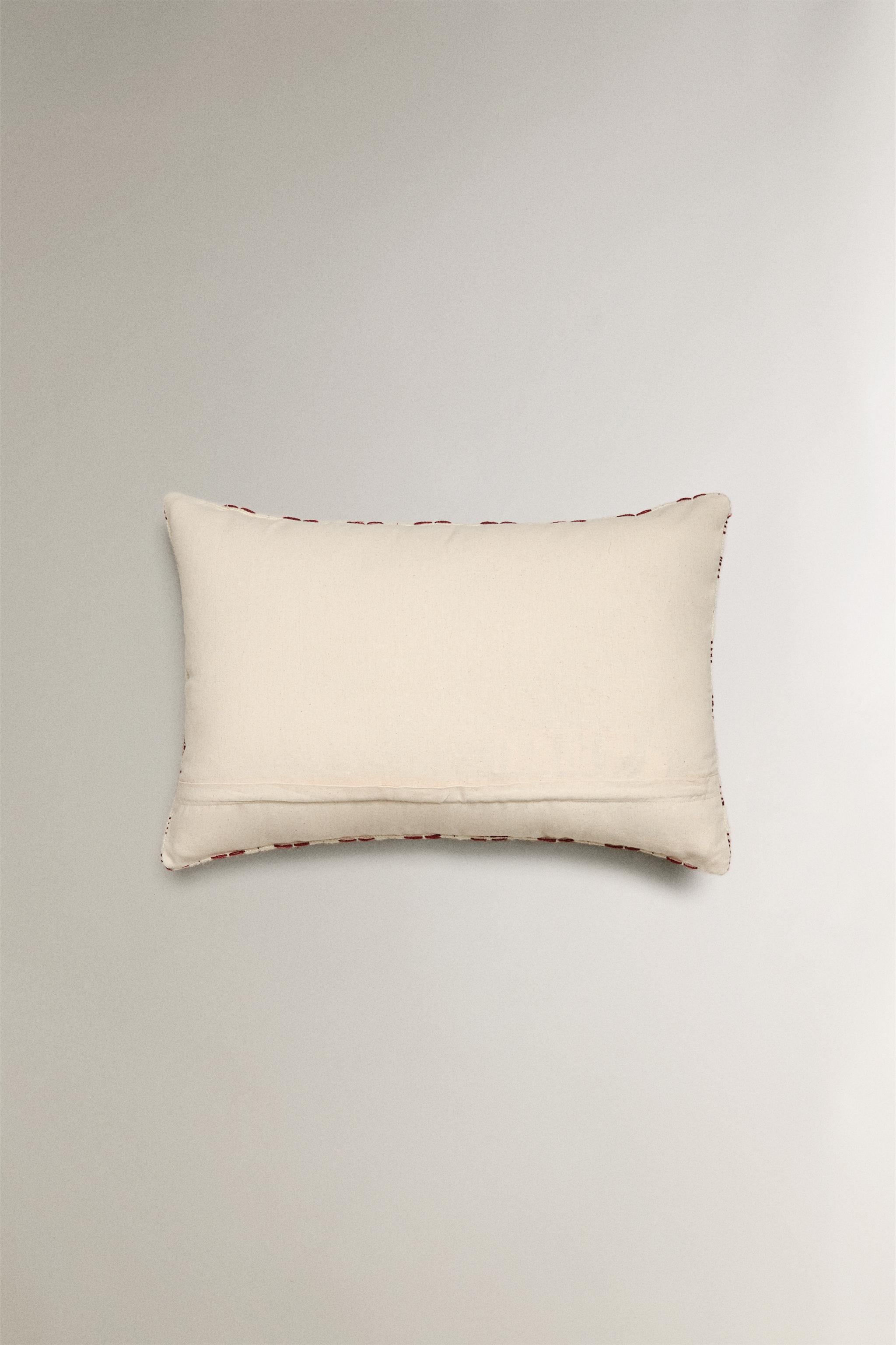 HOUSSE DE COUSSIN TISSÉ SYMÉTRIQUE NOËL