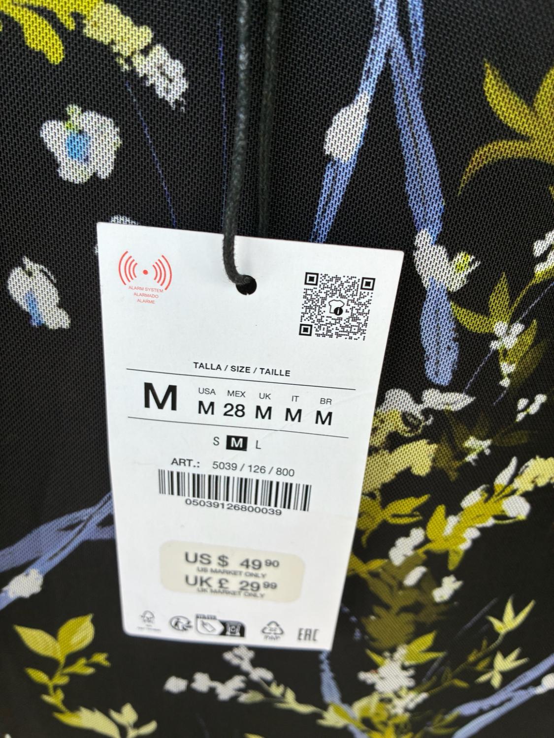 LONG FLORAL TULLE DRESS - Image 4