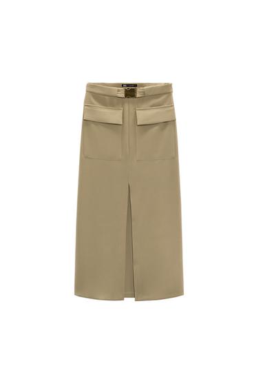 MIDI CARGO SKIRT