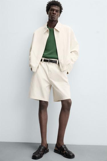 STRIPED TEXTURED JACKET - striped by Zara - Image 5