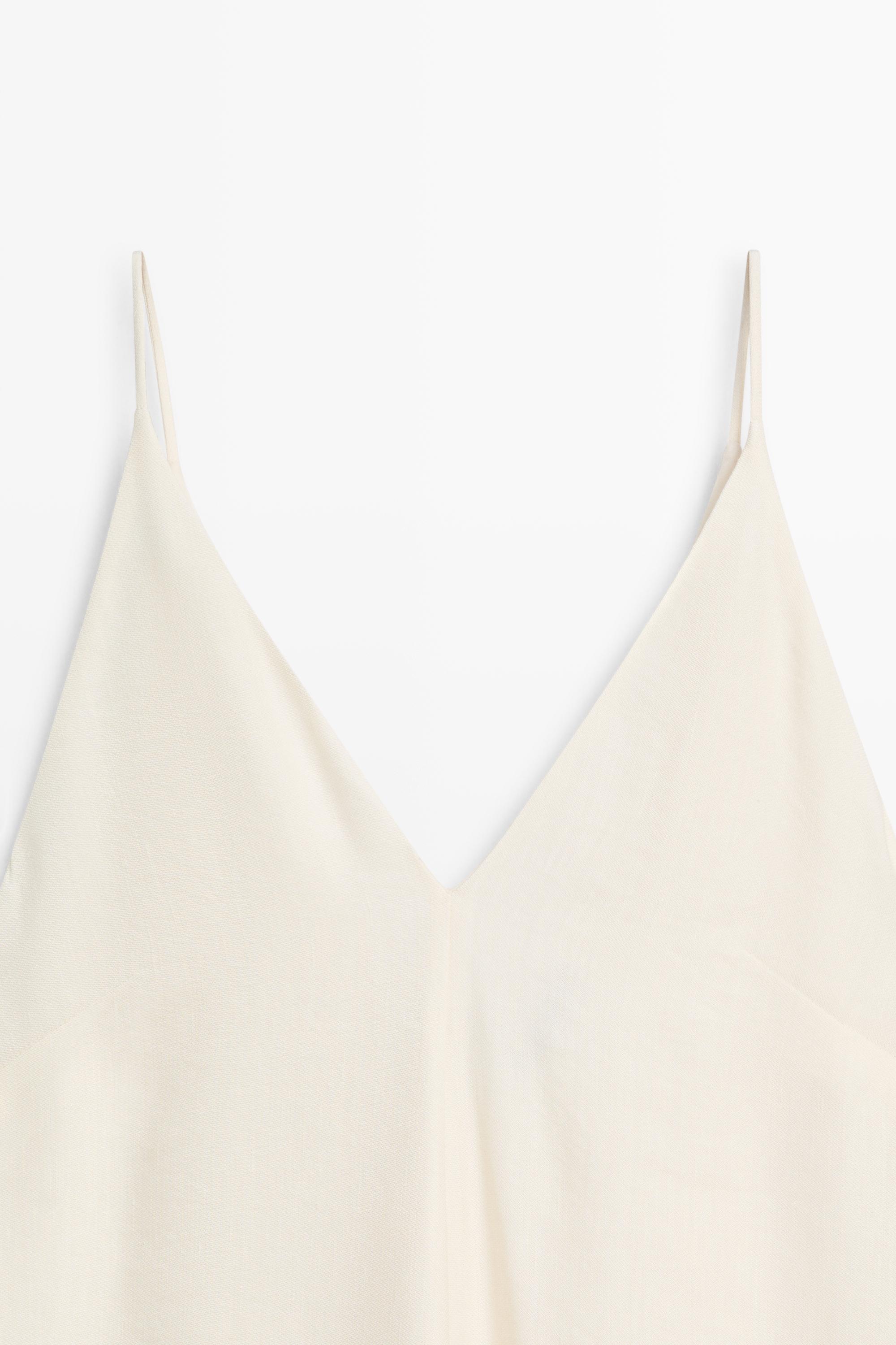 Robe midi fluide contrastée