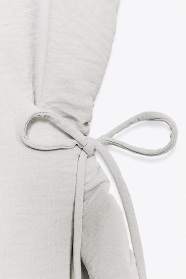 CROSSOVER FLOWING WAISTCOAT TOP - Grey by Zara