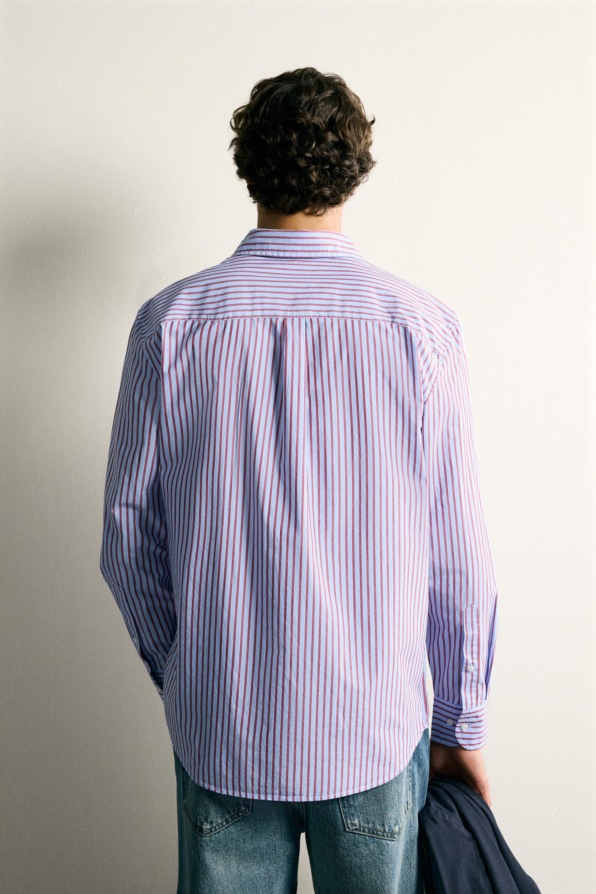 CONTRAST STRIPE REGULAR FIT SHIRT