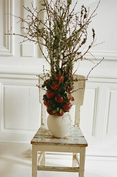 TEXTURED CERAMIC VASE - Grey by Zara