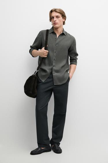 Zara Jogger fit trousers - Navy blue - Image 0