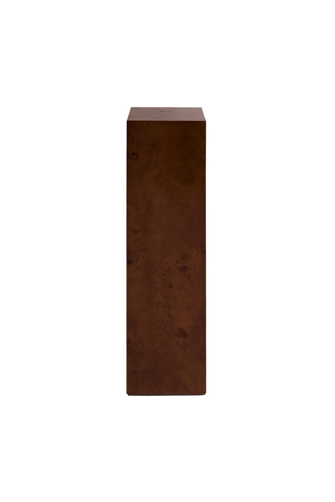 BURR WOOD PEDESTAL