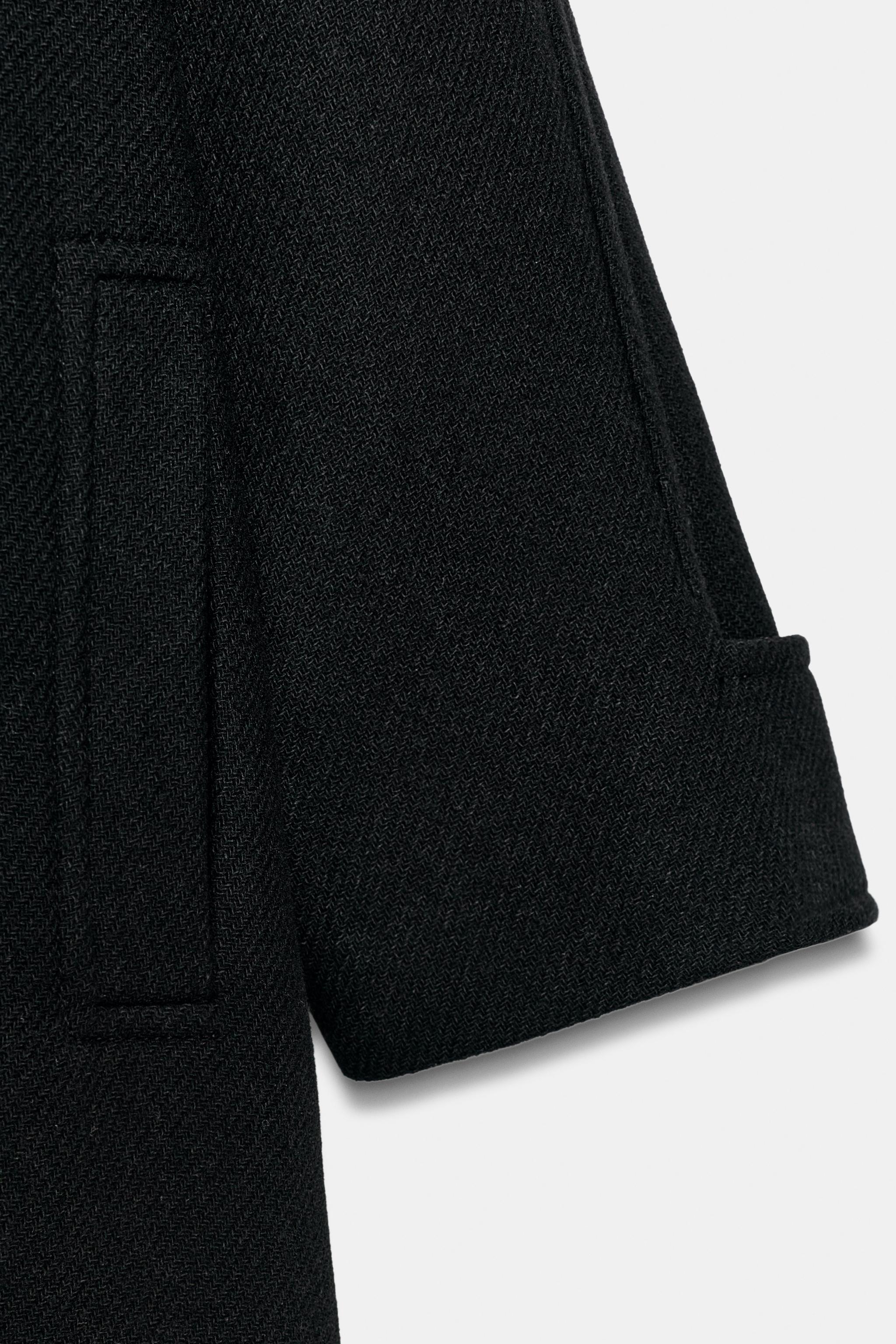 MANTEAU OVERSIZE POIGNET CONTRASTANT