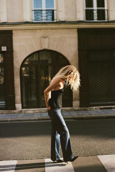 TOP BUSTIER PÉPLUM - Noir de Zara - Image 2