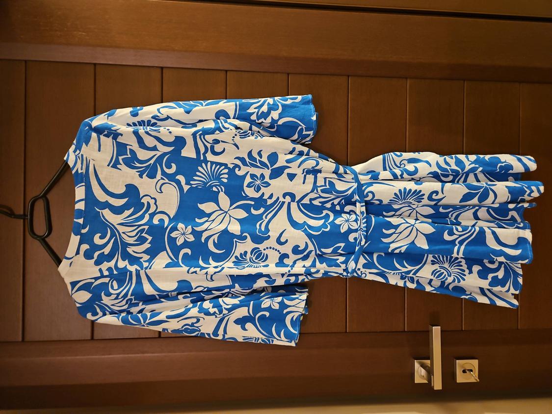 PRINTED LINEN BLEND SHIRT DRESS - Image 5