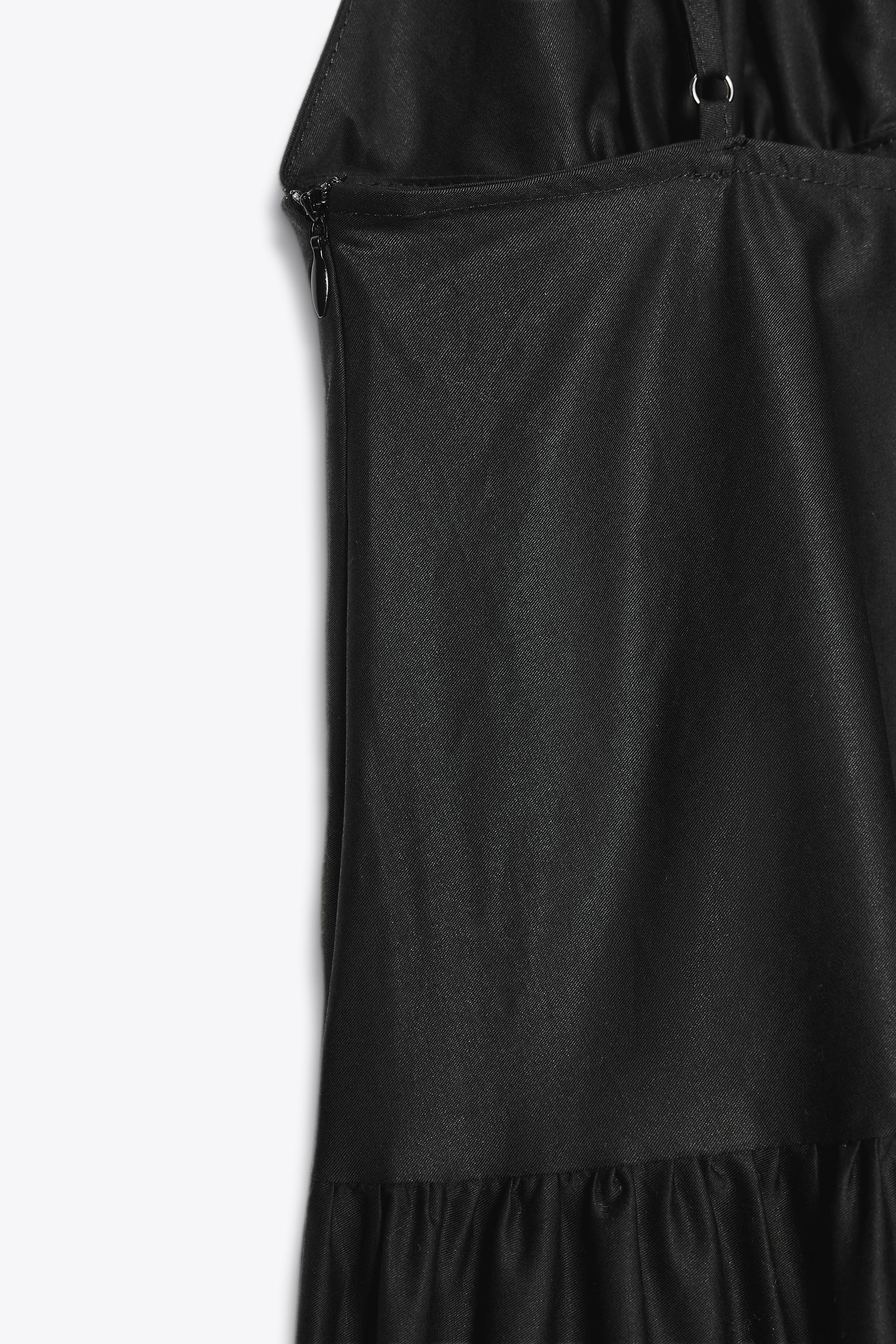 ZARA パネルミディ丈ワンピース 4772/215 パネルミディ丈ワンピース - ブラック | ZARA Japan / 日本