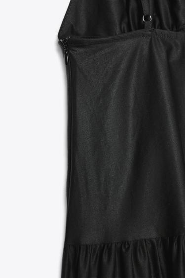 PANELLED MIDI DRESS - Black by Zara - Image 7