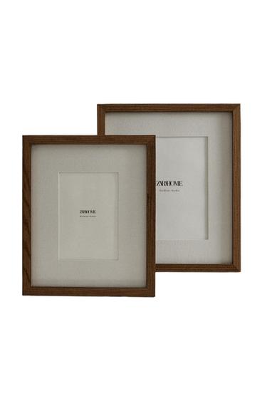 BILLEDRAMME I TRÆ OG HØR - Brun fra Zara