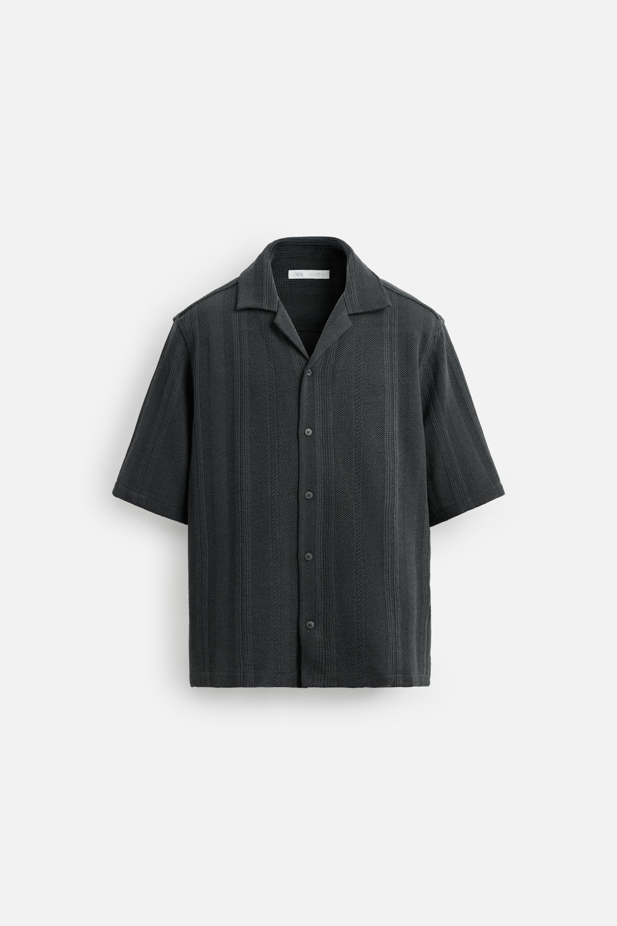 WASHED T-SHIRT WITH TEXT - Anthracite grey | ZARA Canada