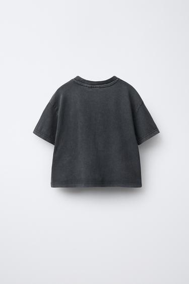 T-SHIRT EFFET DÉLAVÉ MY MELODY © SANRIO - Gris anthracite de Zara - Image 1
