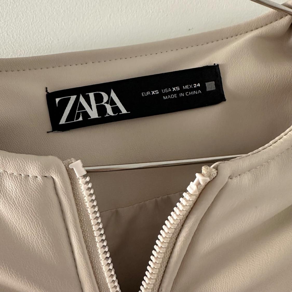 FAUX LEATHER PUFFER JACKET - Image 3