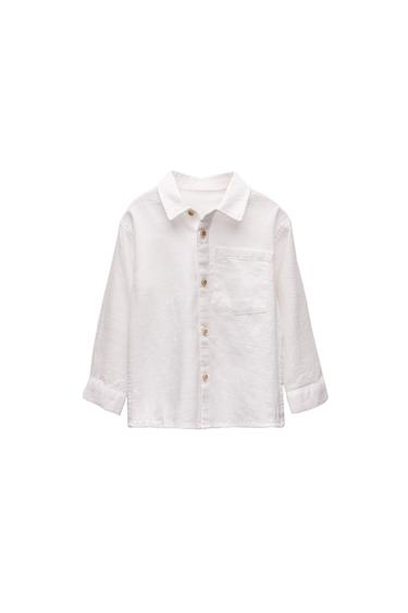 TEXTURED SHIRT WITH POCKET