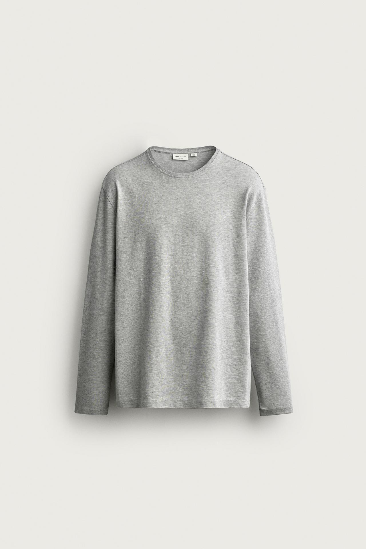 SUPIMA® LONG SLEEVE T-SHIRT — Gray marl