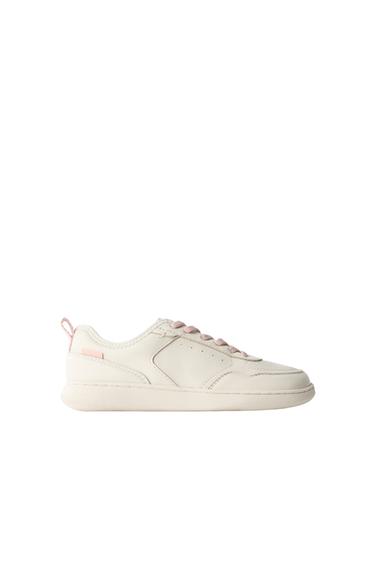 TENIS PIEL BAREFOOT - Blanco de Zara