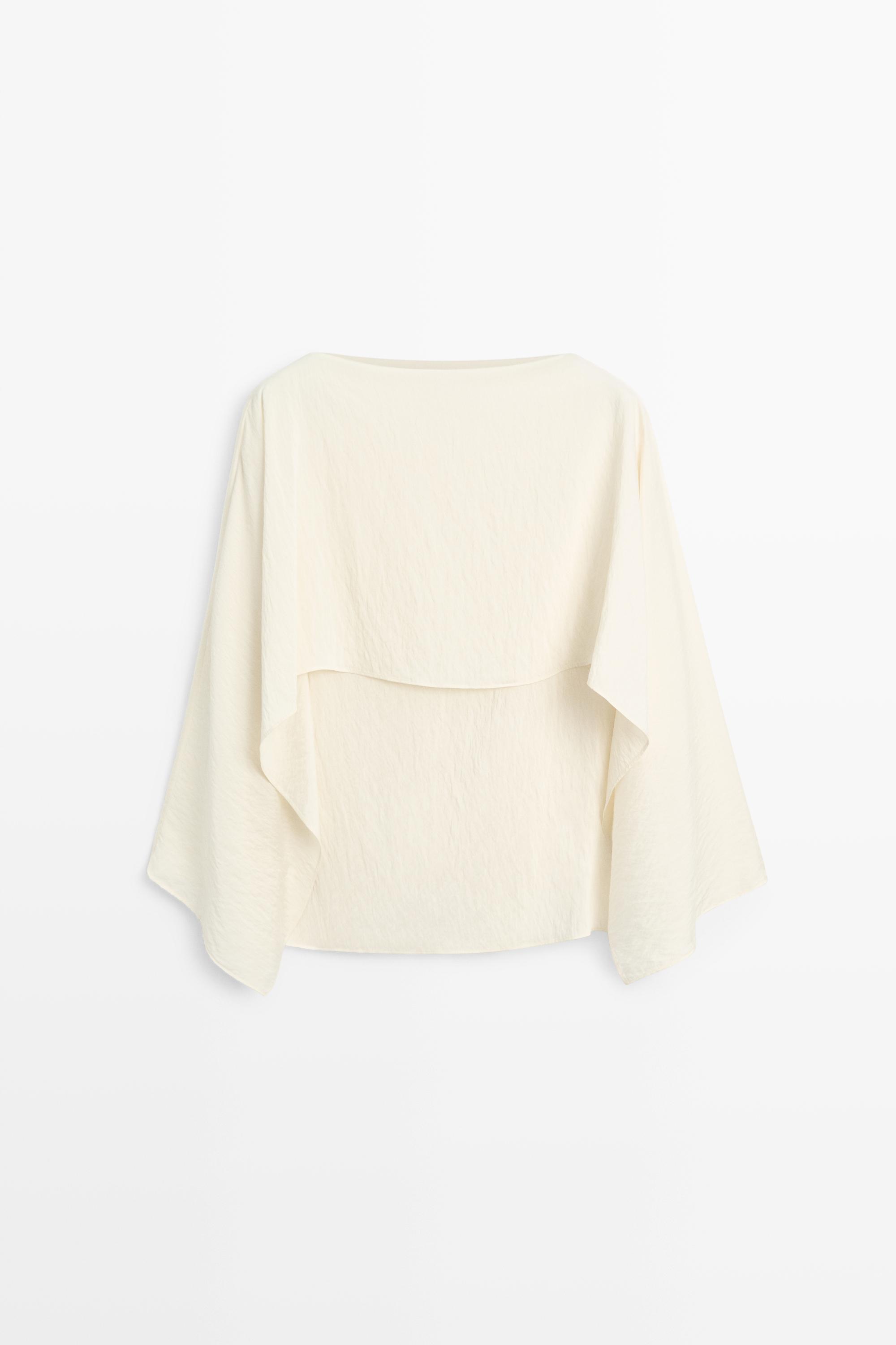 Blouse fluide style cape