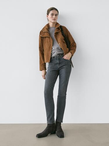 Jean slim cropped mid-rise - 470 de Zara