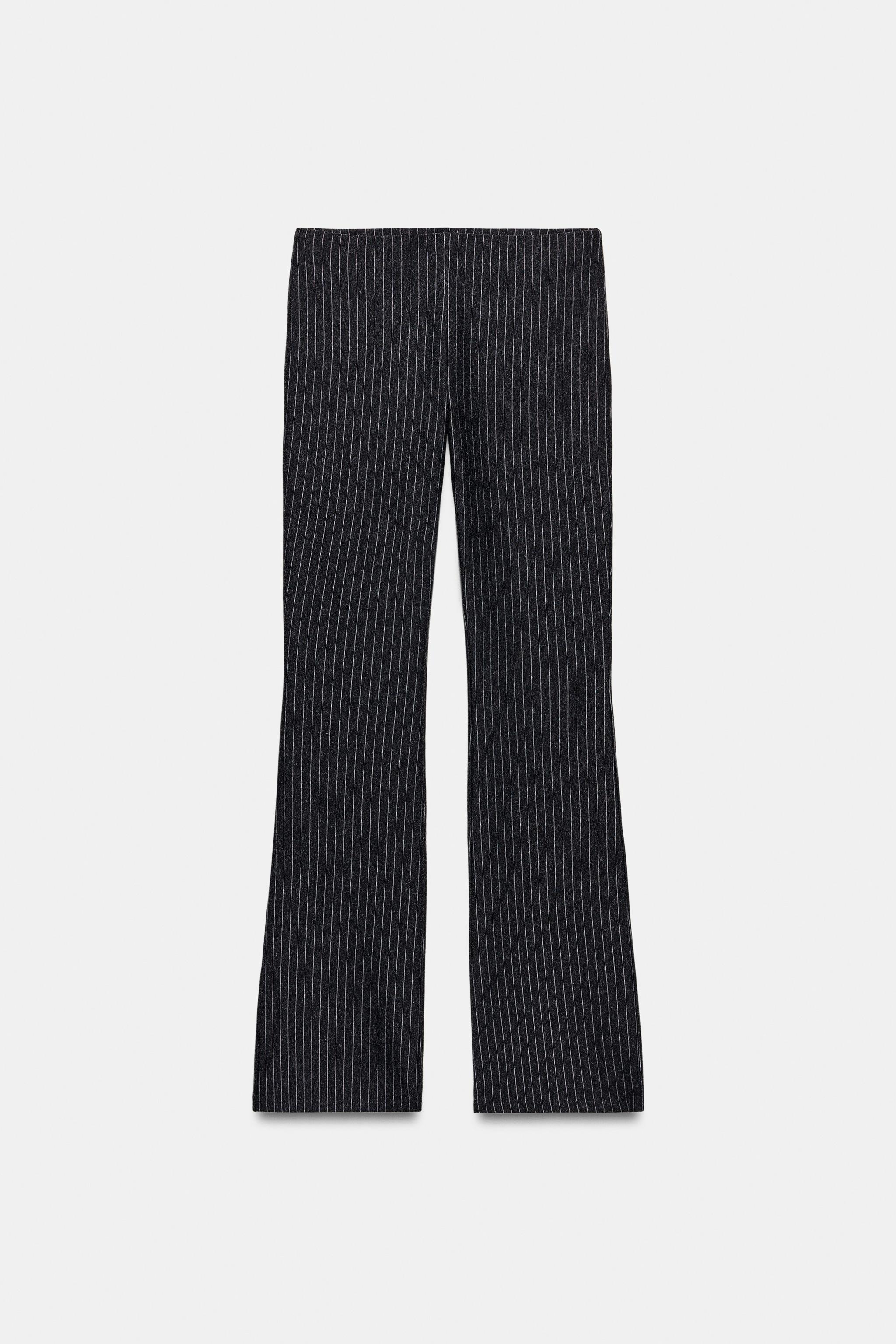 INTERLOCK FLARE PANTS - Black | ZARA Canada