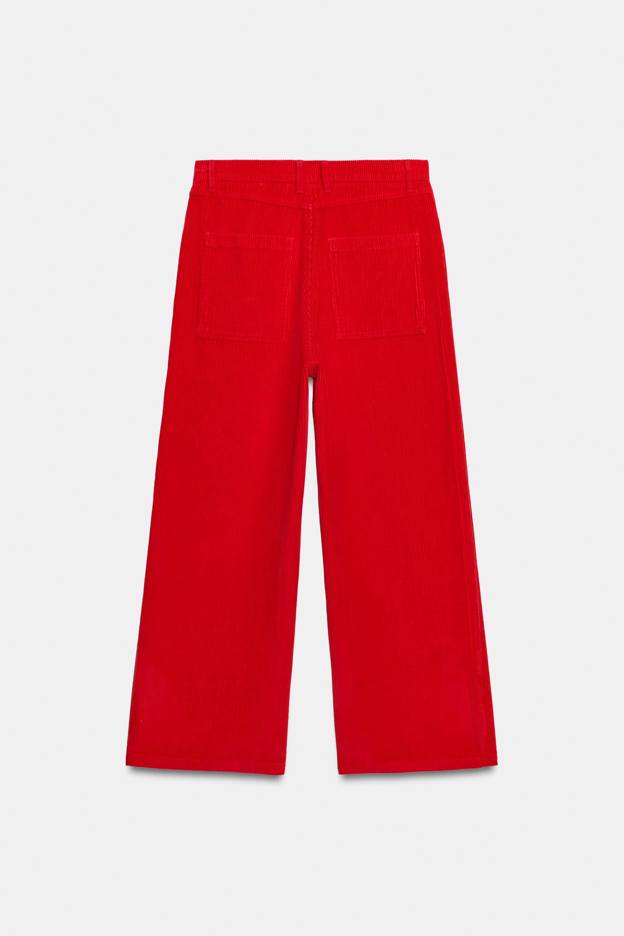 WIDE-LEG CORDUROY PANTS