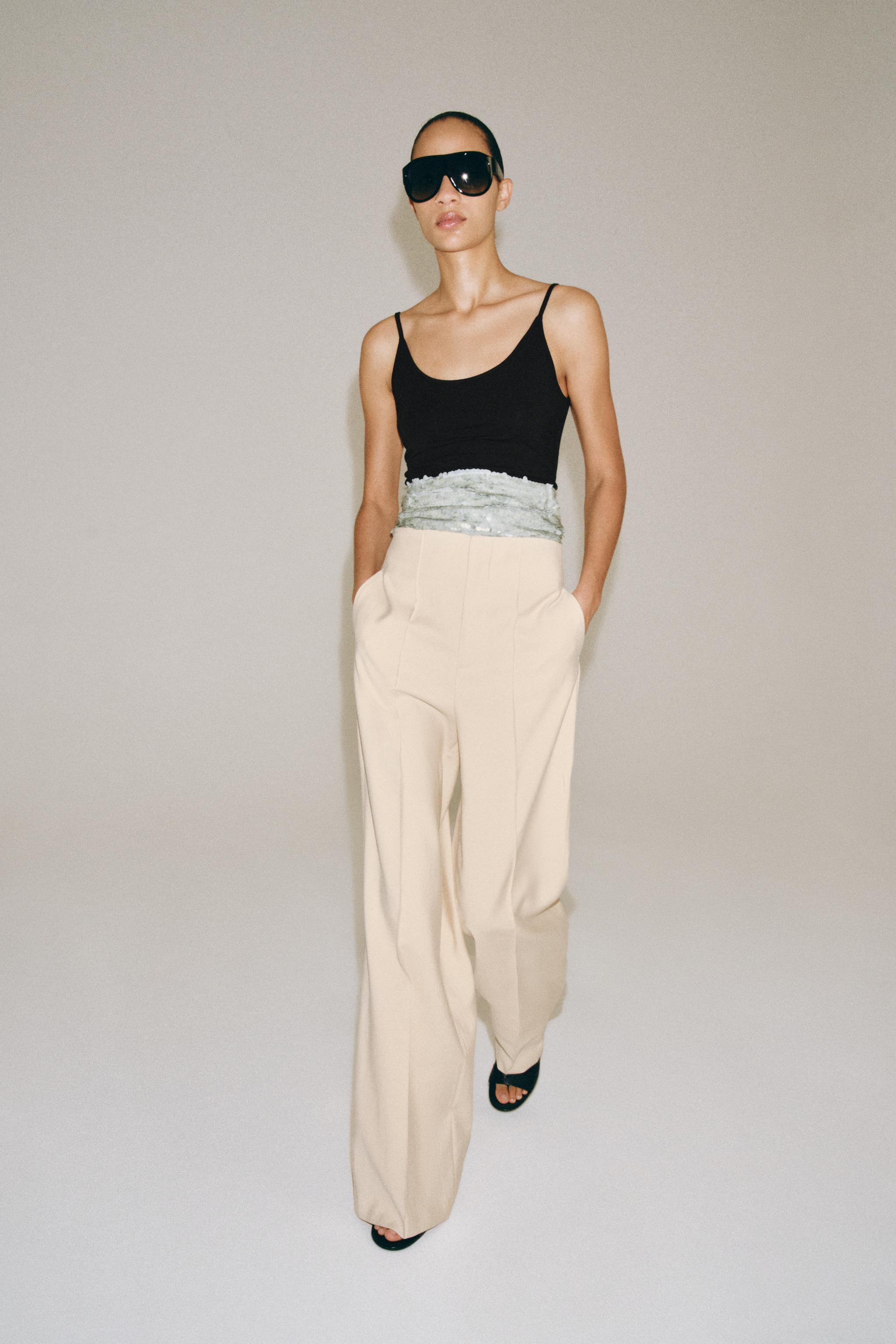 ZW COLLECTION MID-RISE TROUSERS