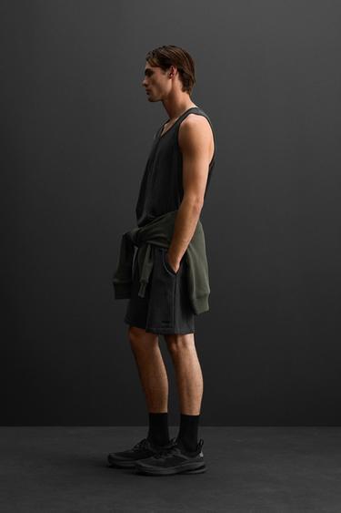JOGGER BERMUDA SHORTS - Black by Zara - Image 3