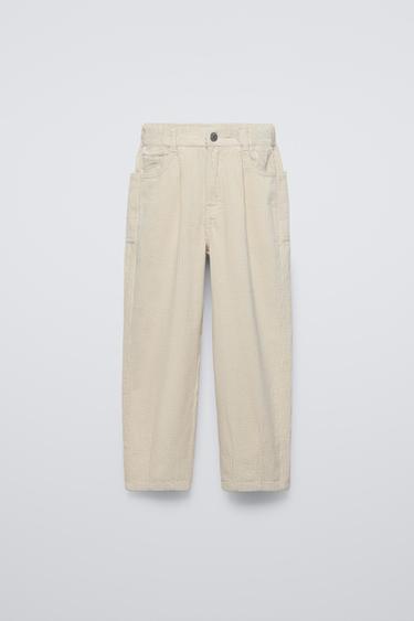 PANTALÓN BARRELL PANA - Crudo de Zara