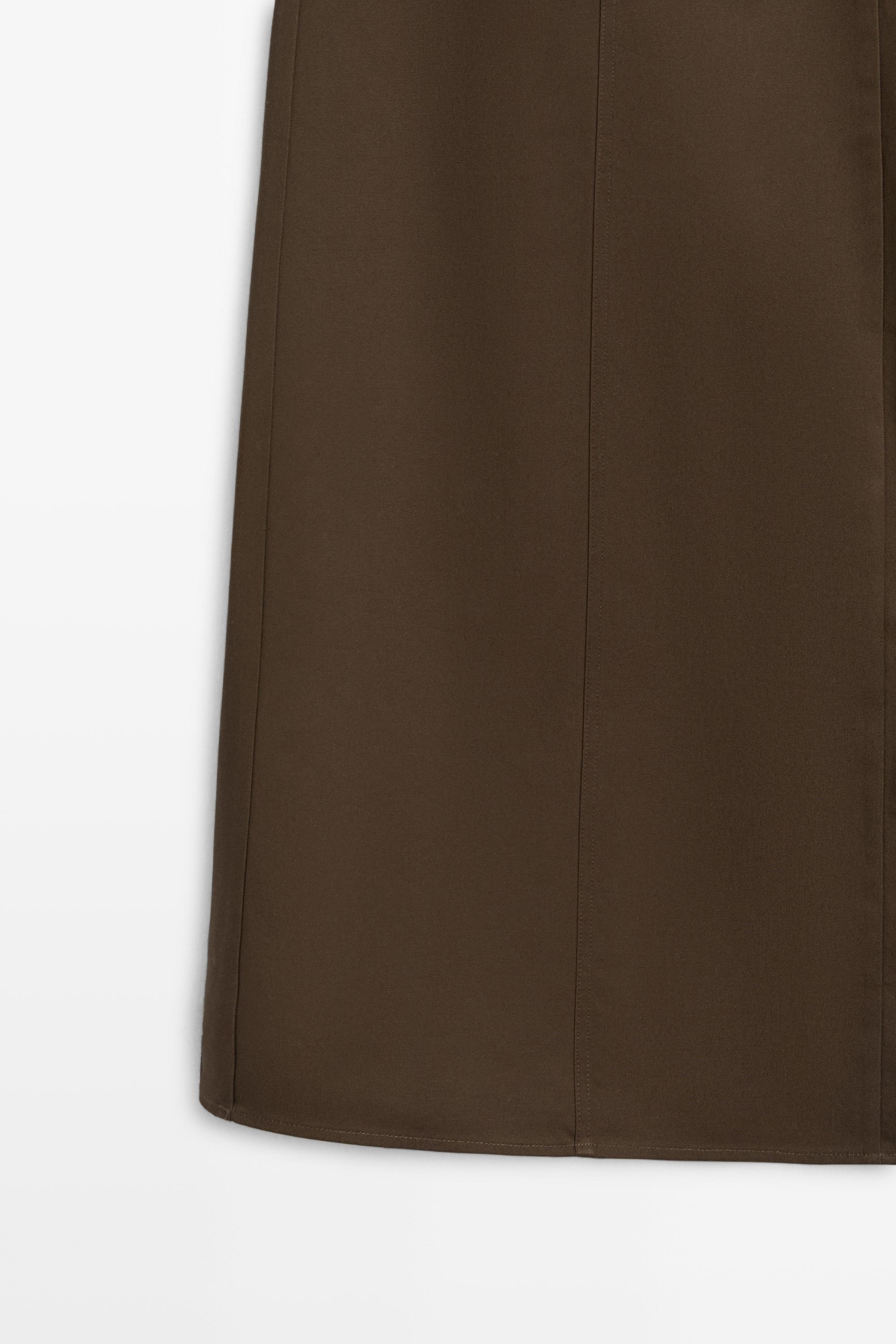 Jupe midi 100 % coton