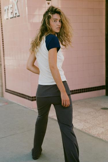 SLOGAN T-SHIRT - White / Navy by Zara - Image 1