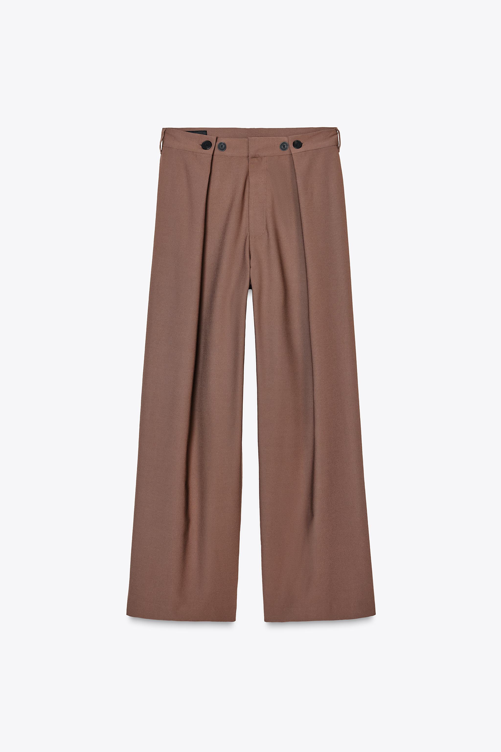 ADJUSTABLE WAIST PANTS - Light mink | ZARA United States