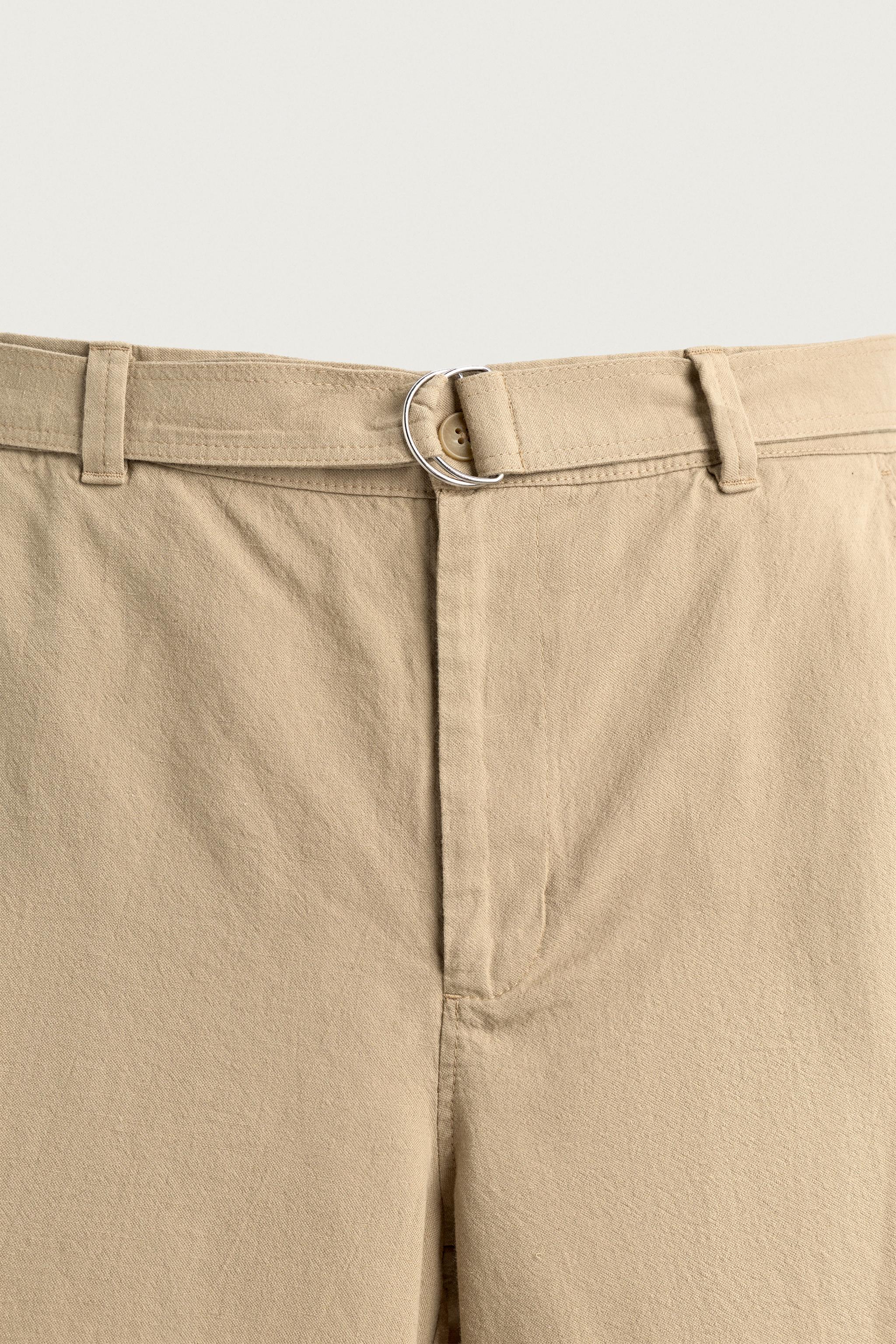 BELTED RELAXED FIT SHORTS