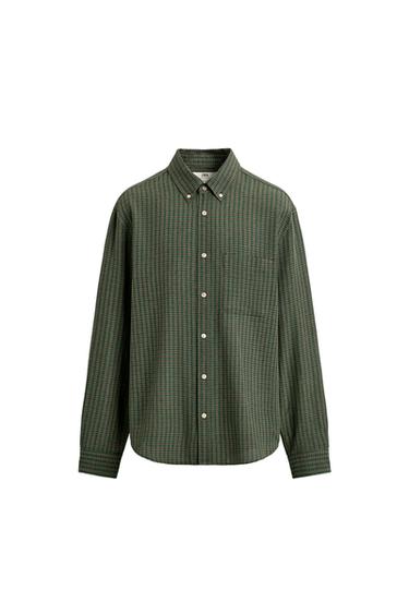 CAMISA CUADROS LIMITED EDITION - Marrón / Verde de Zara