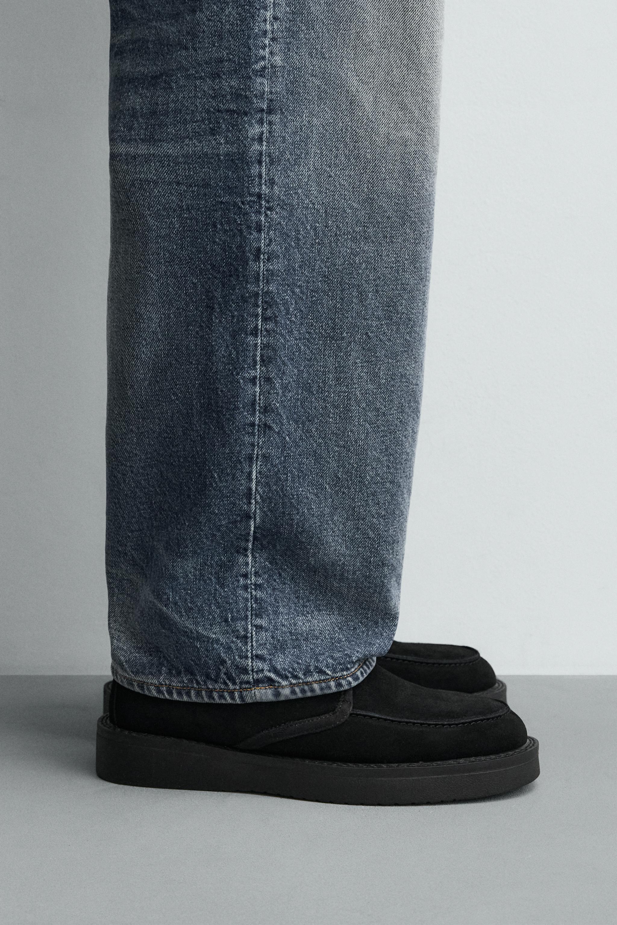 LEATHER LACE-UP BOOTS - Black | ZARA South Africa