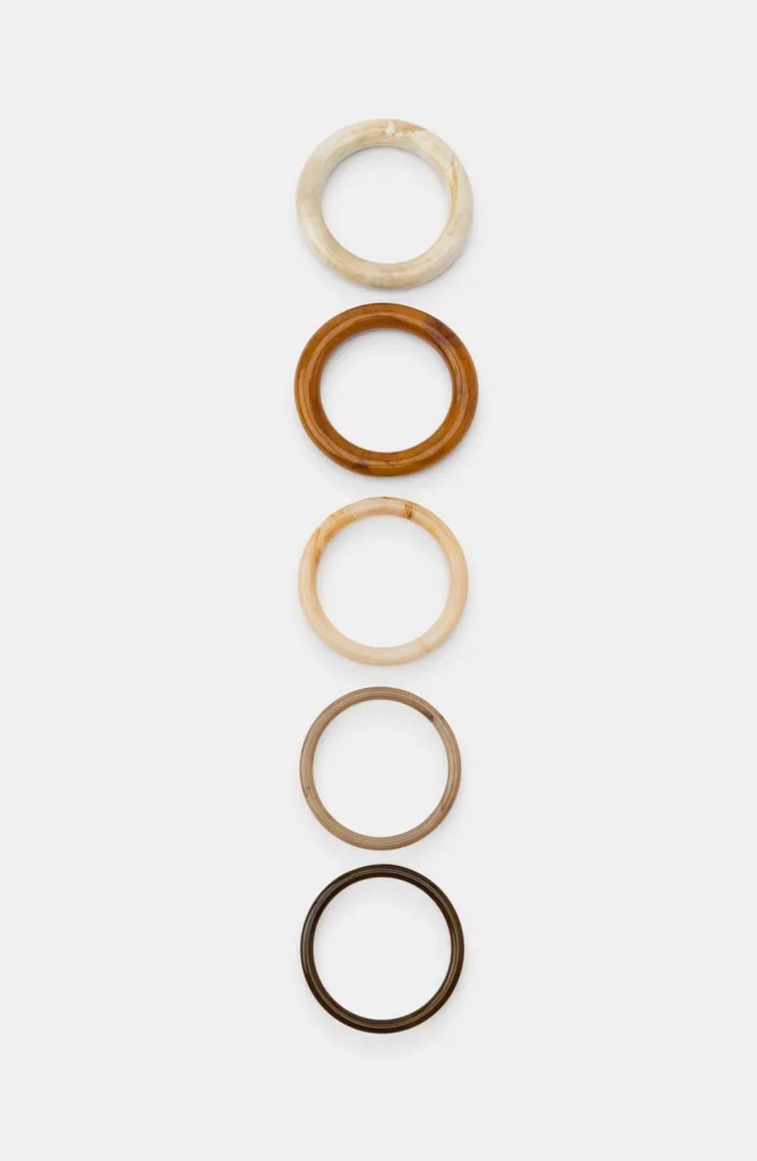 PACK OF 5 RIGID RESIN BRACELETS - Image 2