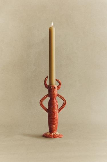 CERAMIC LOBSTER CANDLESTICK - Pink by Zara - Image 5