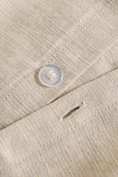 LINEN DUVET COVER - Light beige by Zara