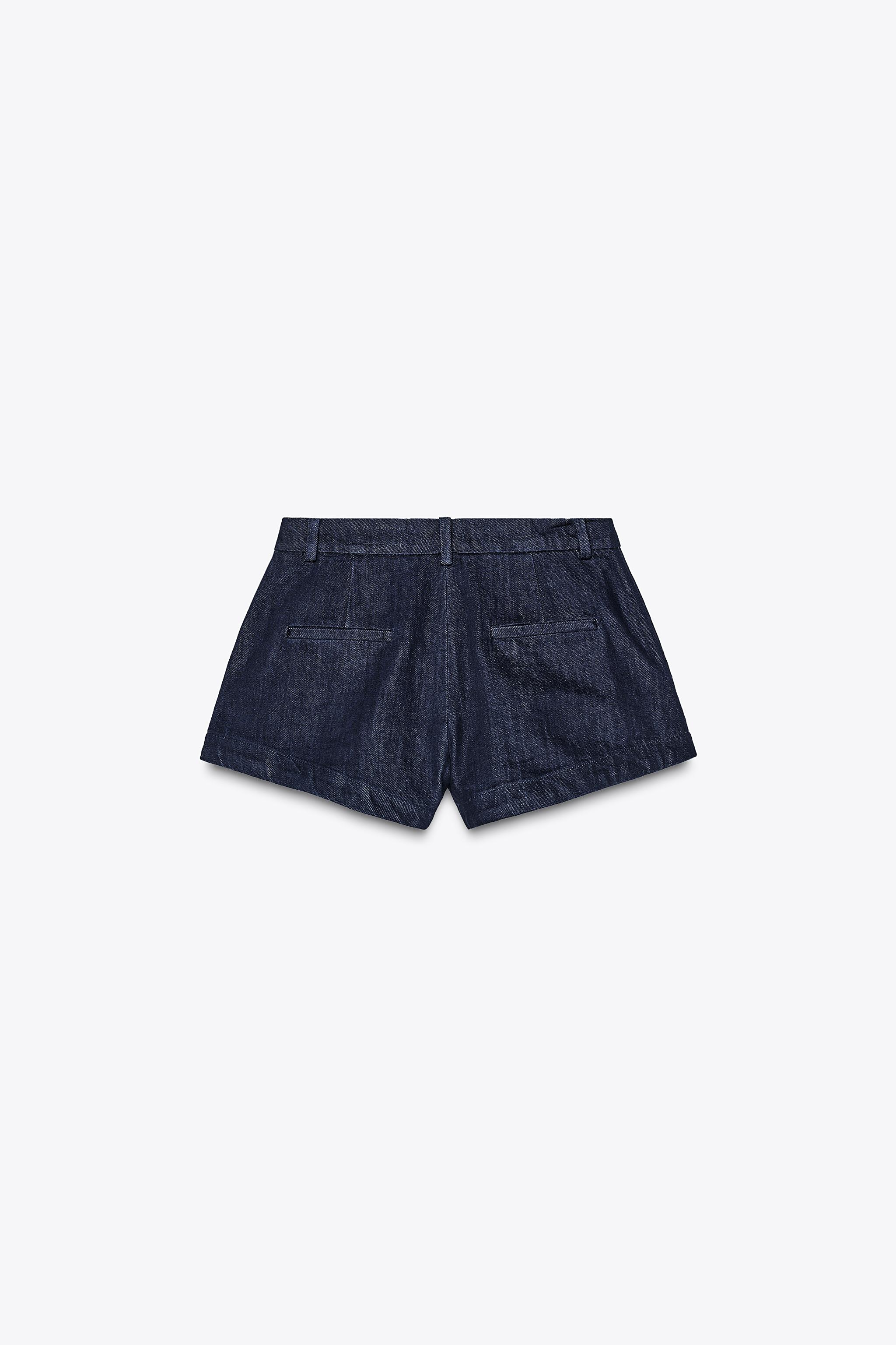 ZW COLLECTION DENIM SHORTS - Blue | ZARA United States