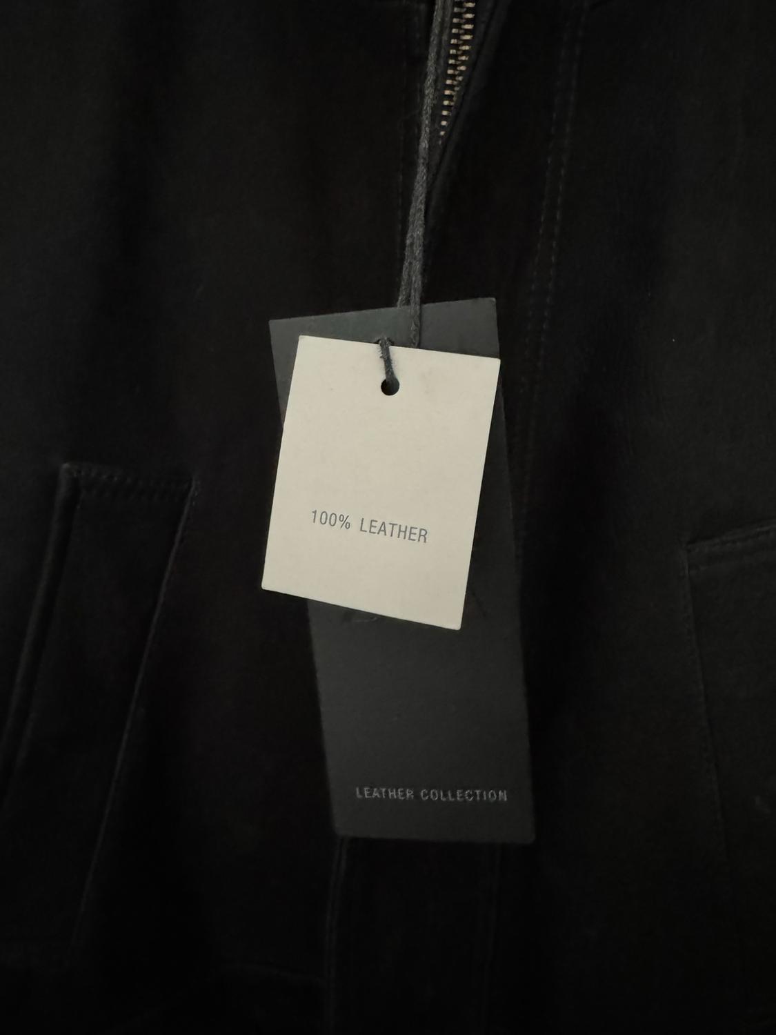 LEATHER RELAXED FIT PARKA - Image 4