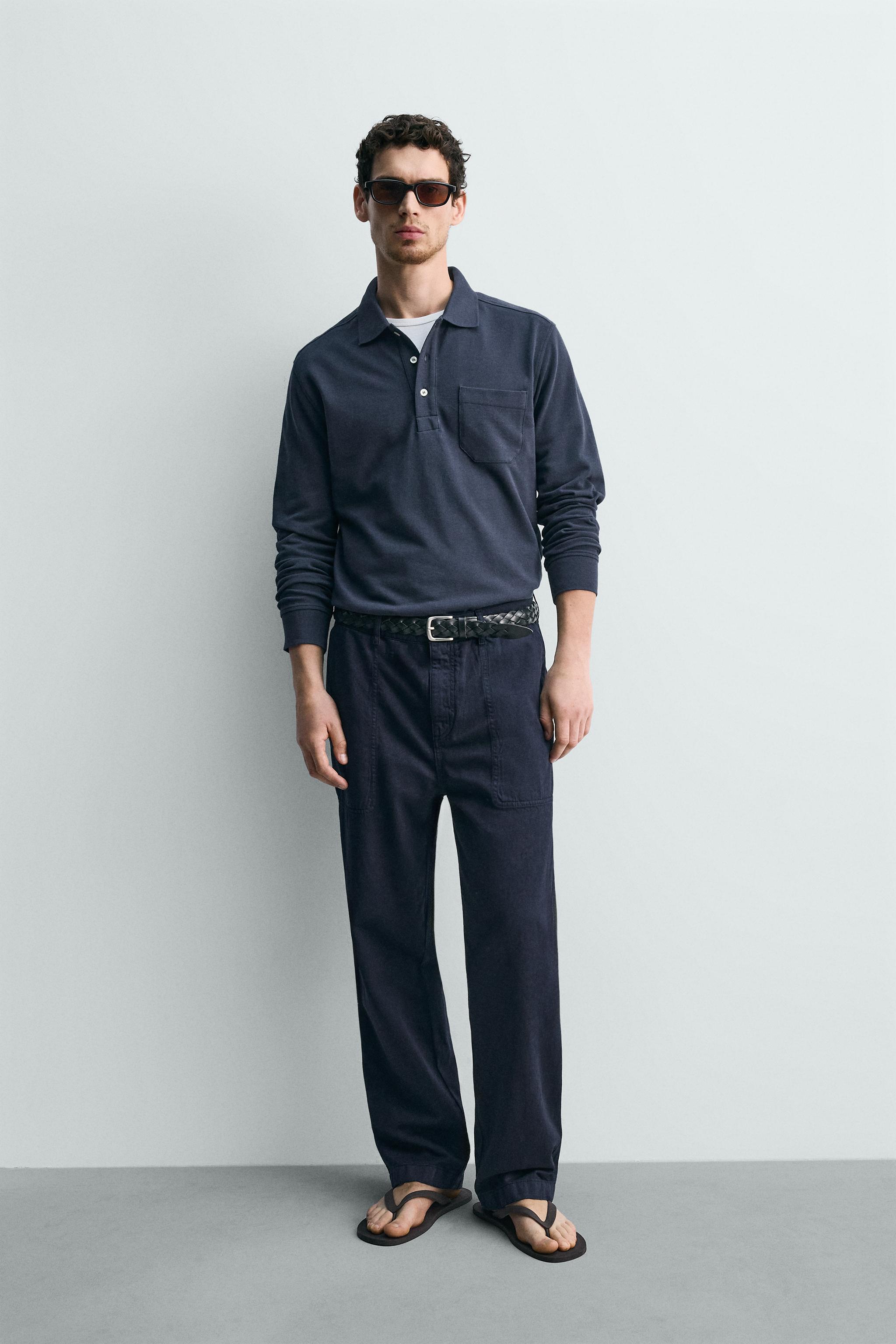 REGULAR FIT PIQUÉ POLO WITH POCKET