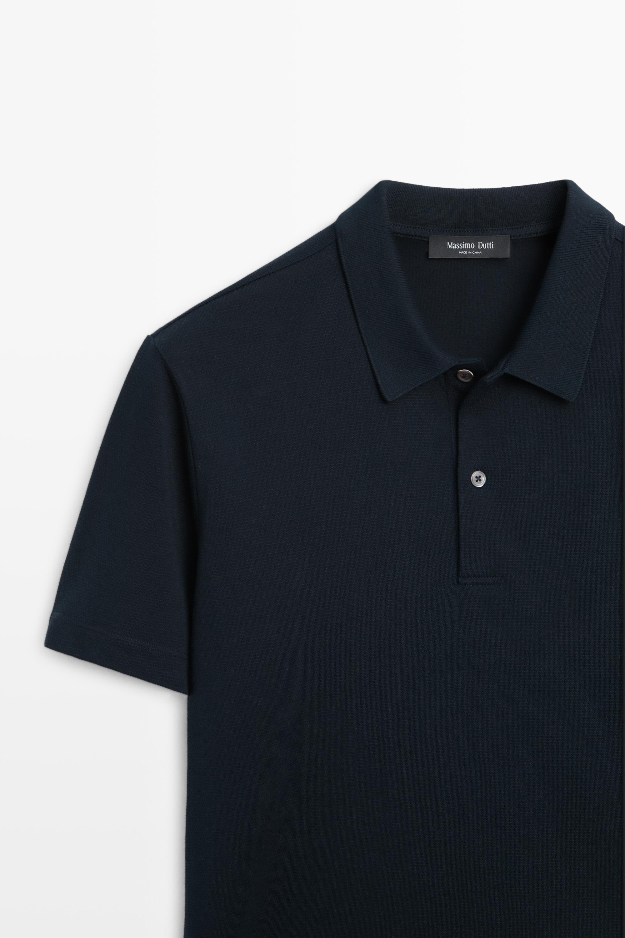100% cotton structured polo shirt