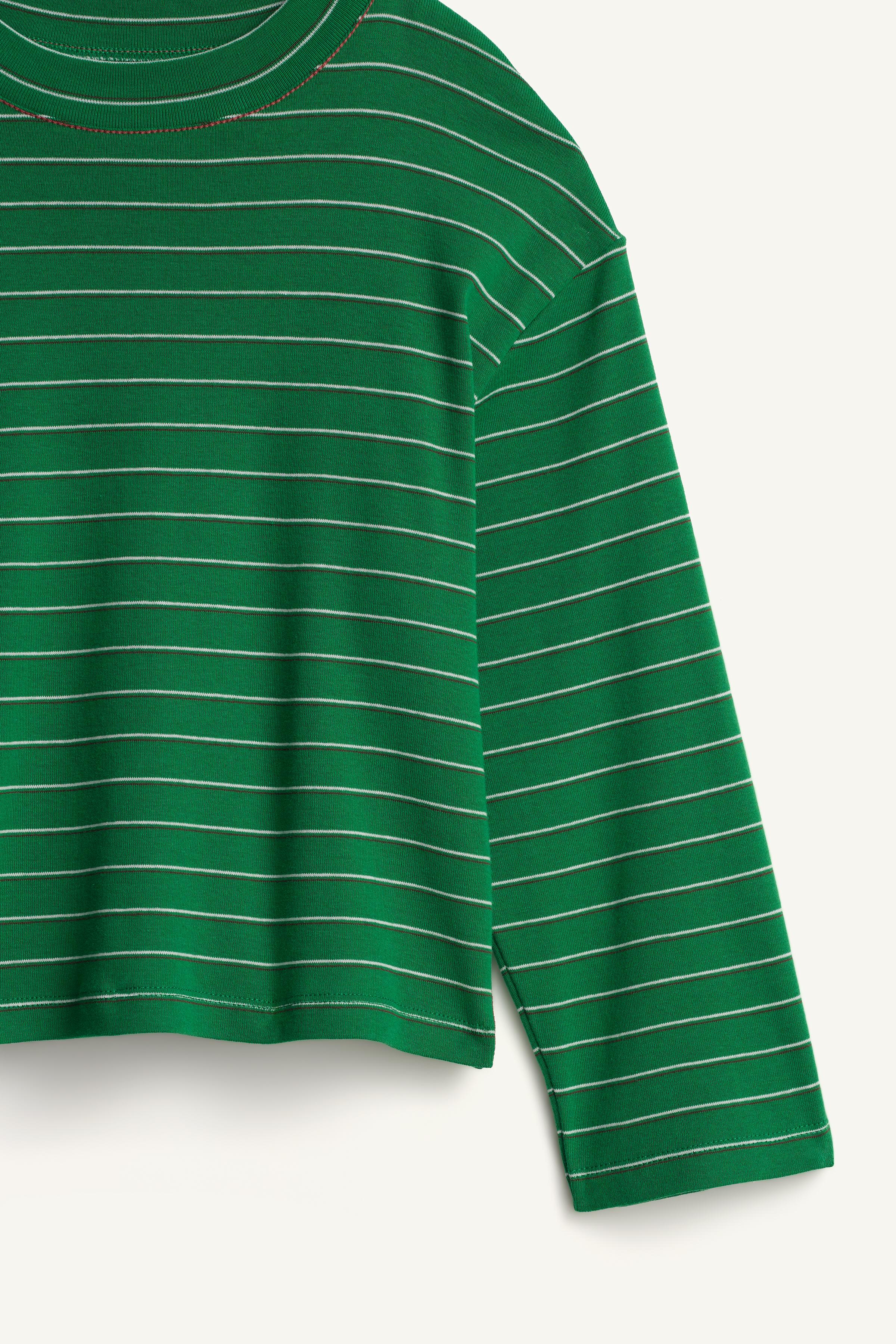 LIMITED EDITION STRIPED TOPSTITCH T-SHIRT