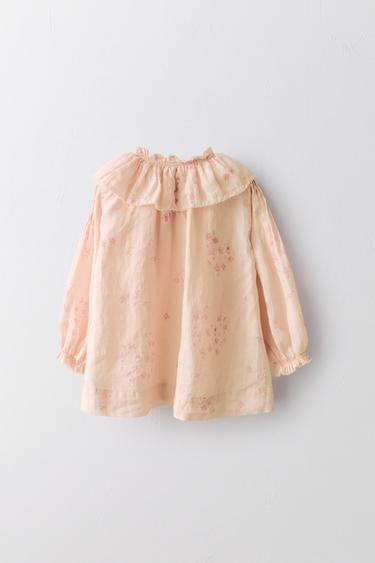 ROBE À FLEURS 100 % RAMIE LIMITED EDITION - Roses de Zara - Image 1