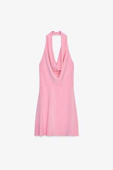 OPEN BACK MINI DRESS - Pink by Zara