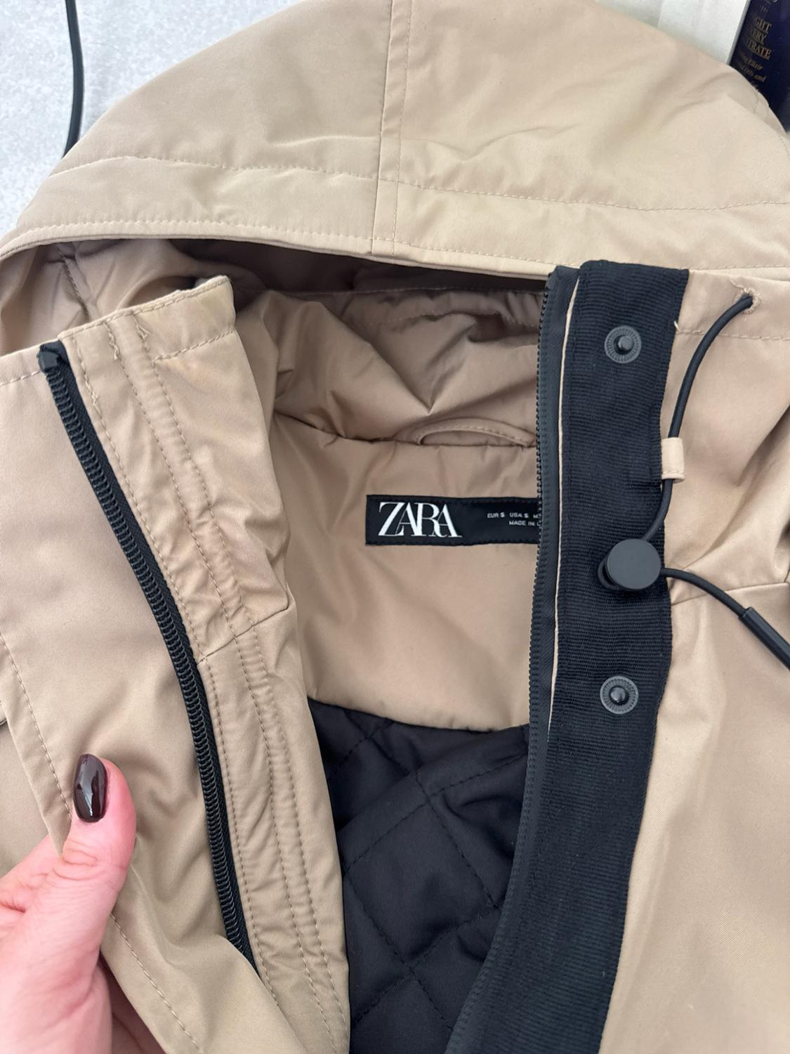 CROPPED HOODED JACKET | SECOND HAND | Zara Preowned