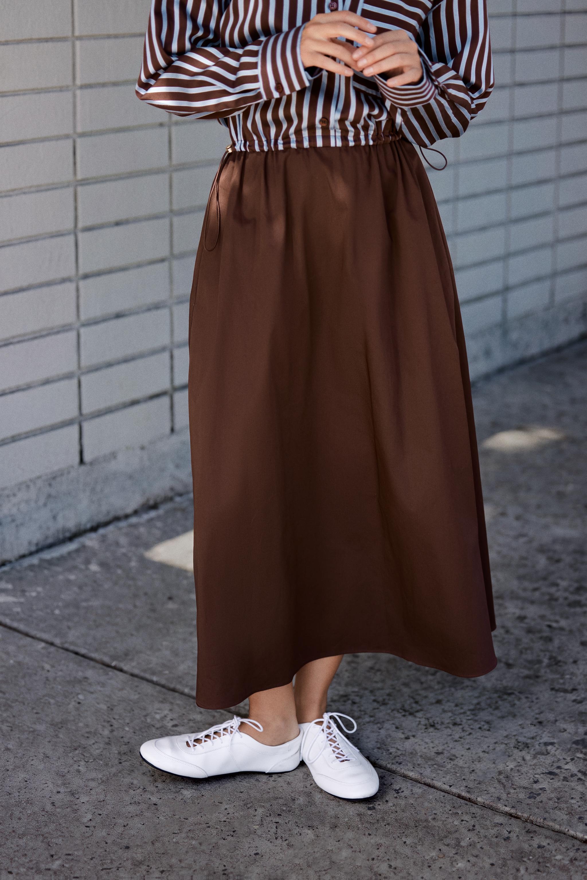 ROBE MIDI CHEMISE COMBINÉE