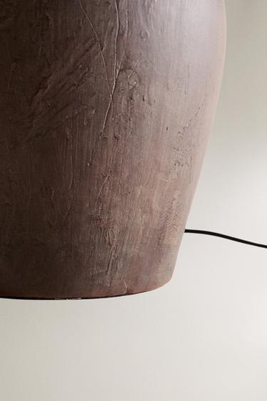 TABLE LAMP WITH CERAMIC BASE - Brown by Zara - Image 3
