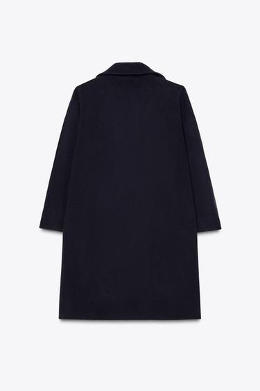 CROSSOVER KNIT COAT - Navy blue by Zara - Image 6