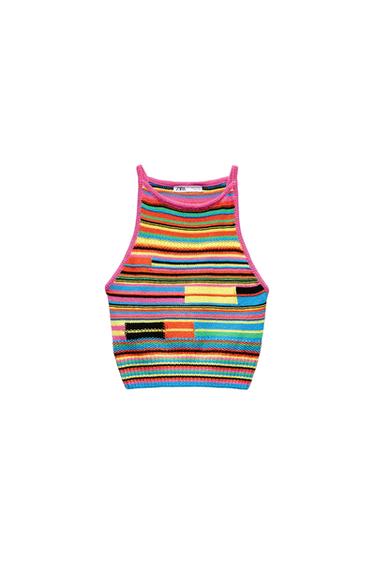 TOP PUNTO MULTICOLOR